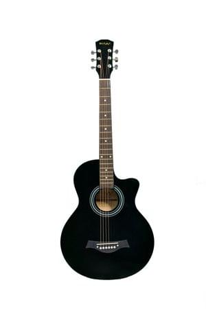 Belear MJT-BLK 38 Inch Black 6 String Acoustic Guitar 
